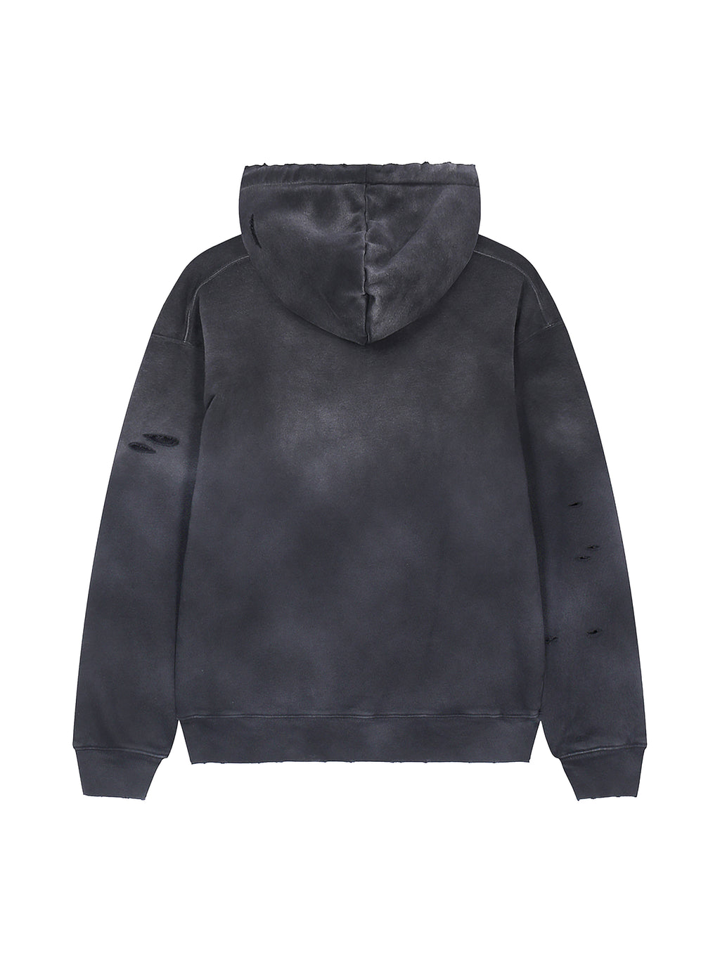 Heavyweight Pure Cotton Hand-Frayed Monkey Washed Hoodie