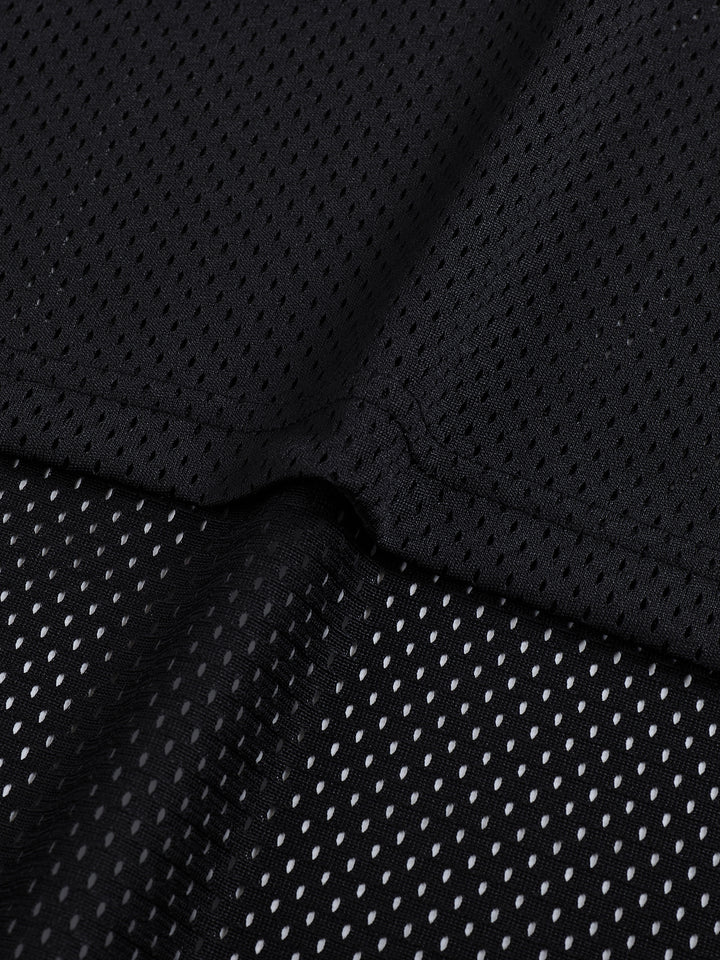 Taped Mesh Boxy T-Shirt
