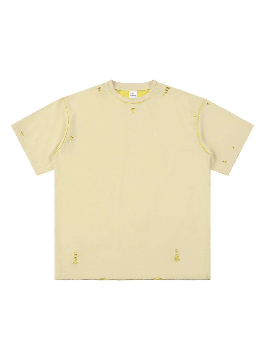 Hand-frayed Reversible T-shirt