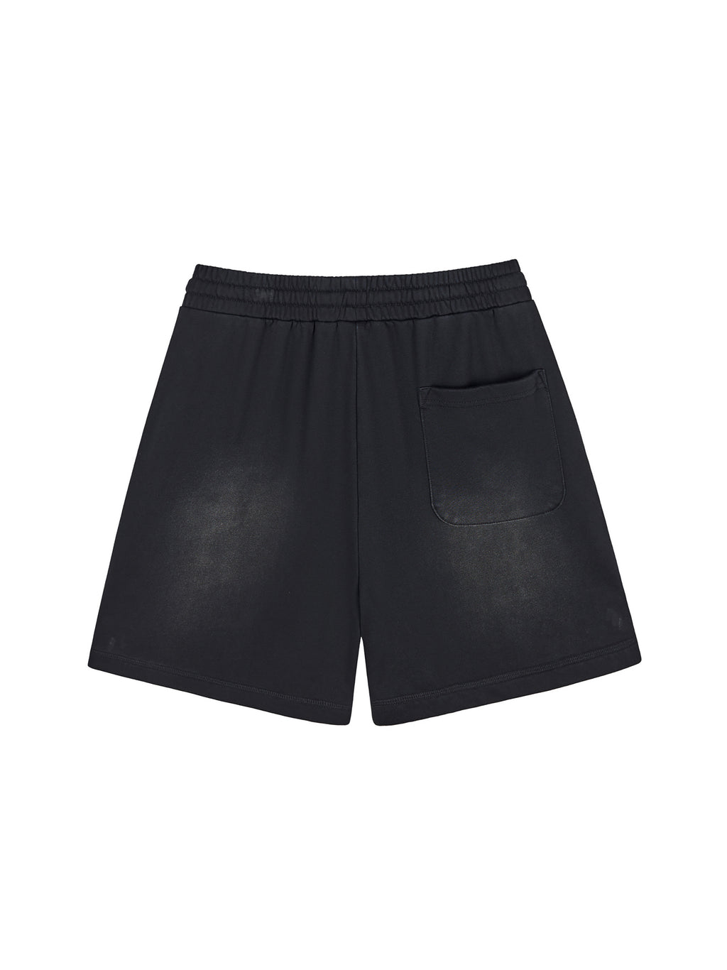 Sun Fade Raw Edge Cotton Shorts