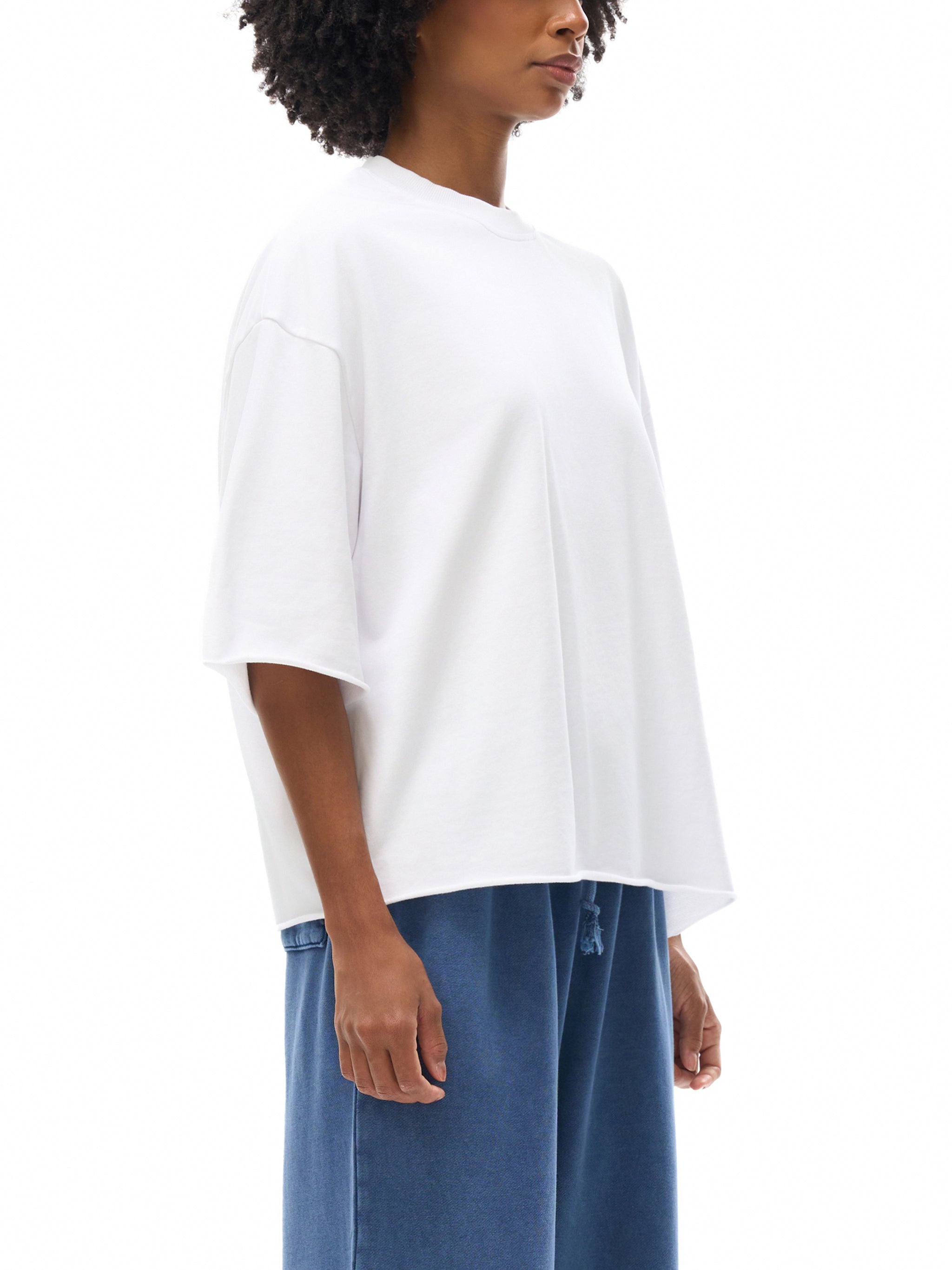 French Terry Raw Edge T-Shirt