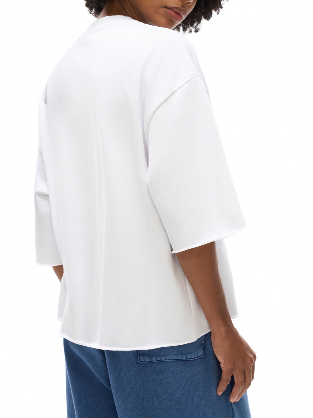 French Terry Raw Edge T-Shirt