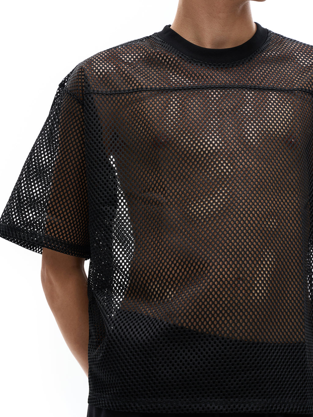 See-through Boxy Net T-Shirt