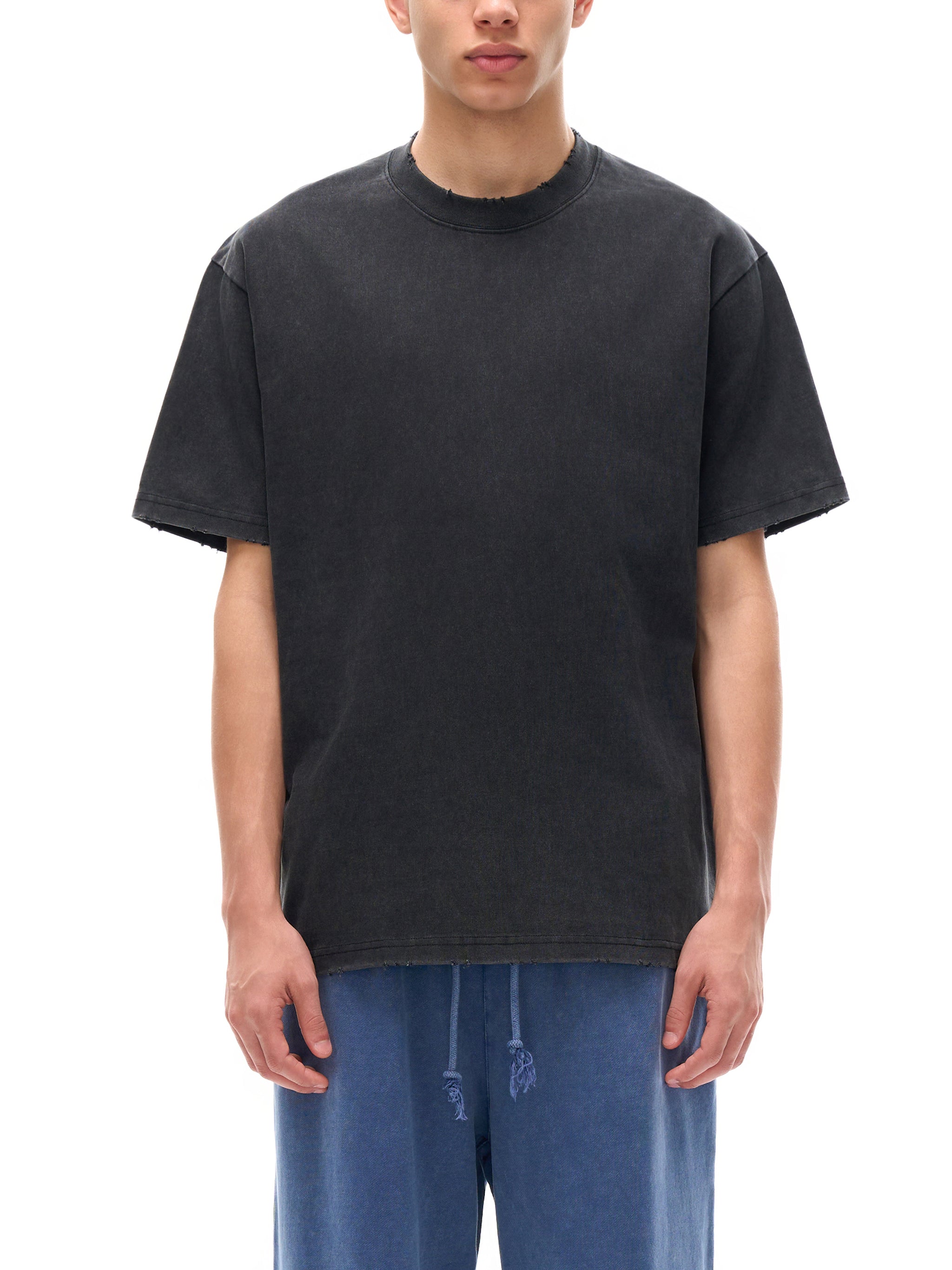 Heavyweight Vintage Washed Frayed T-Shirt
