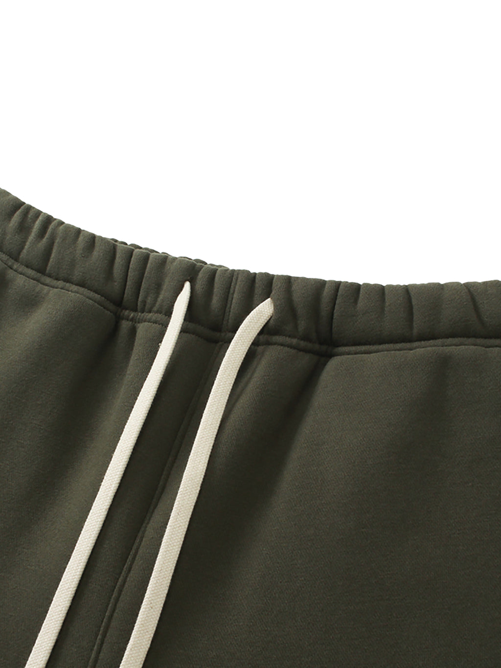Streetwear Unisex Solid Color Fleece Straight Leg Pants