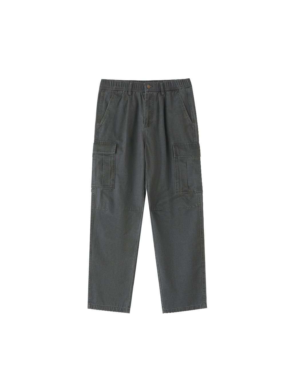 Cotton Elastic-Waist Cargo Pants