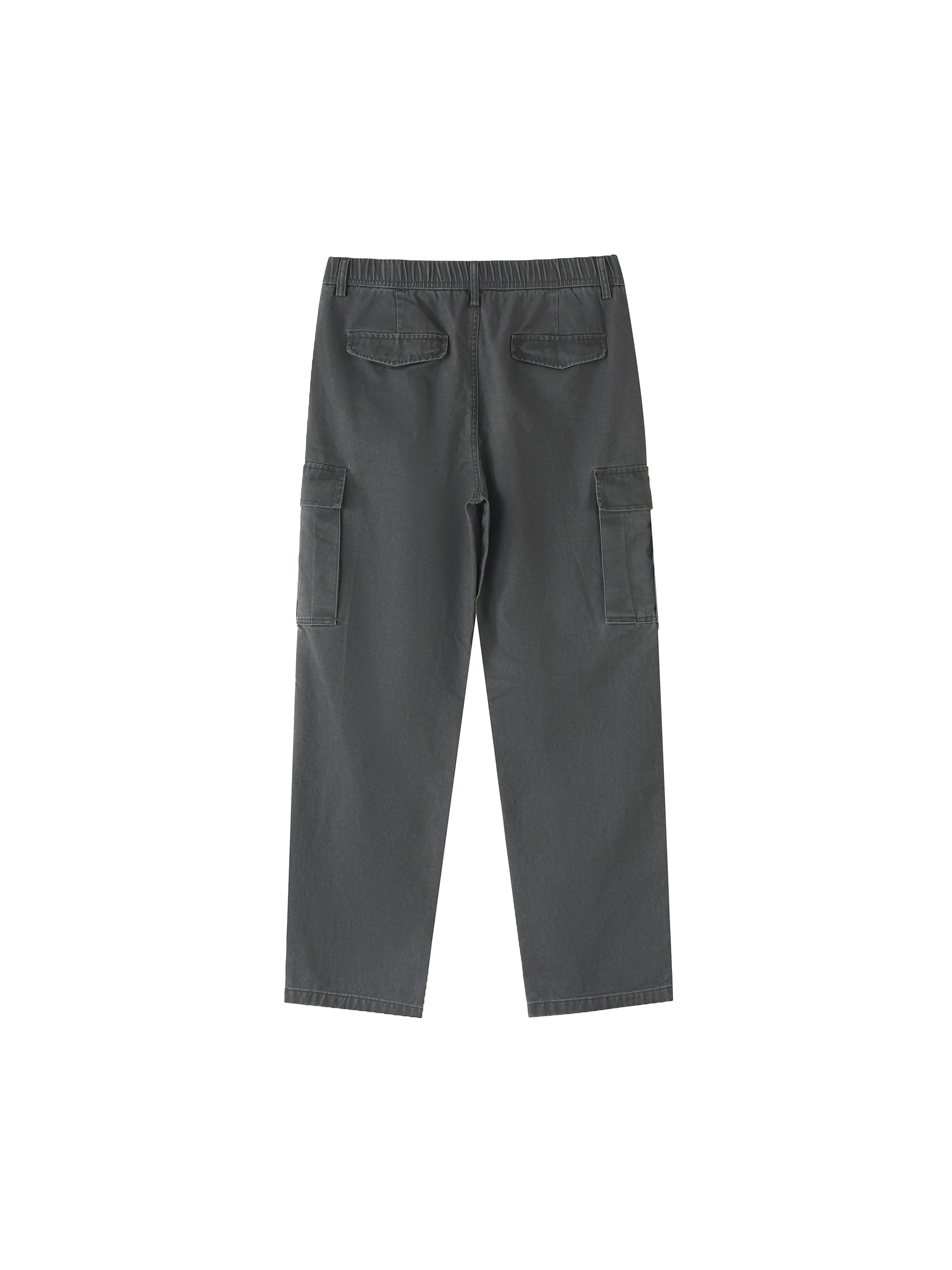 Cotton Elastic-Waist Cargo Pants