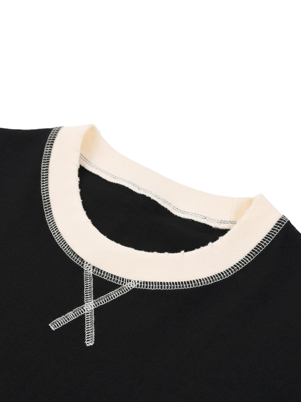 V Contrast-Stitched Ringer T-Shirt