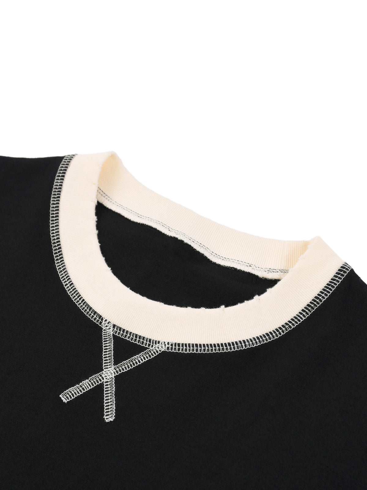V Contrast-Stitched Ringer T-Shirt