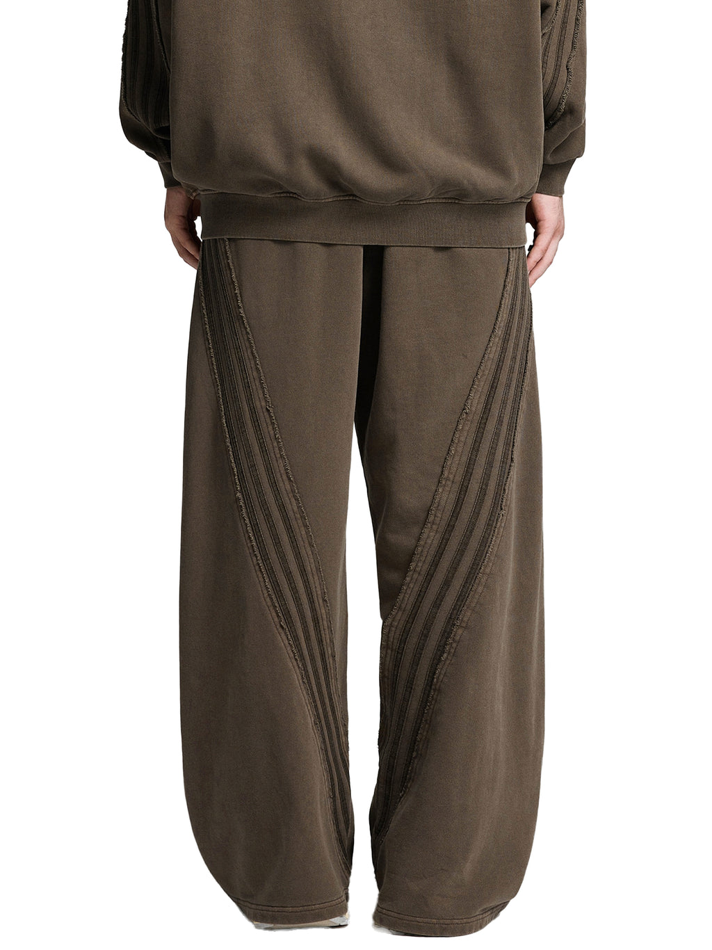 Snow Washed Tape Raw Edge Sweatpants