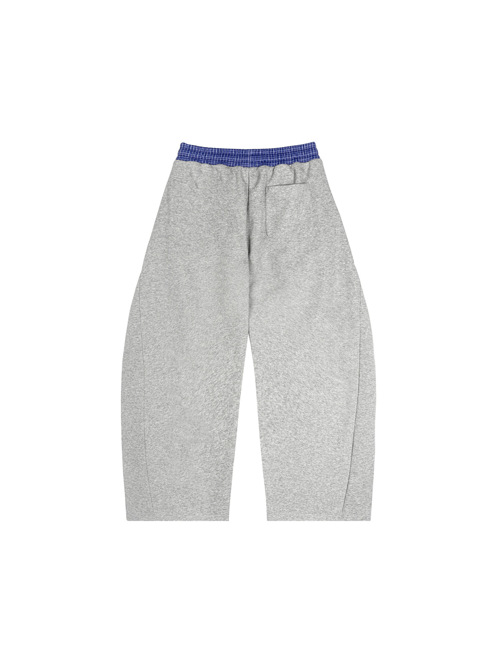 Plaid Waistband Barrel Sweatpants