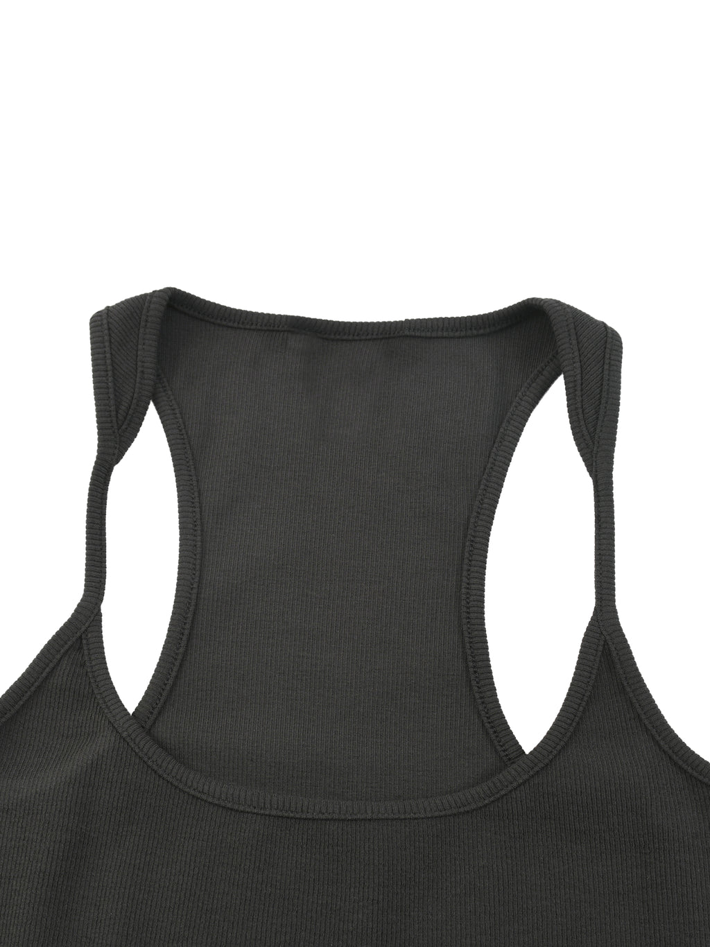 Slim Fit Ribbed Racerback Tank Top