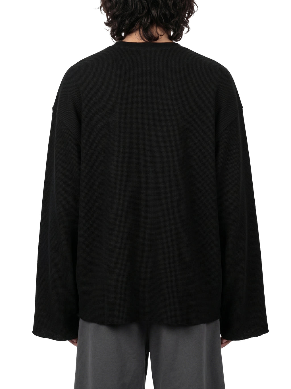 Unisex Waffle Raw Edge T-Shirt