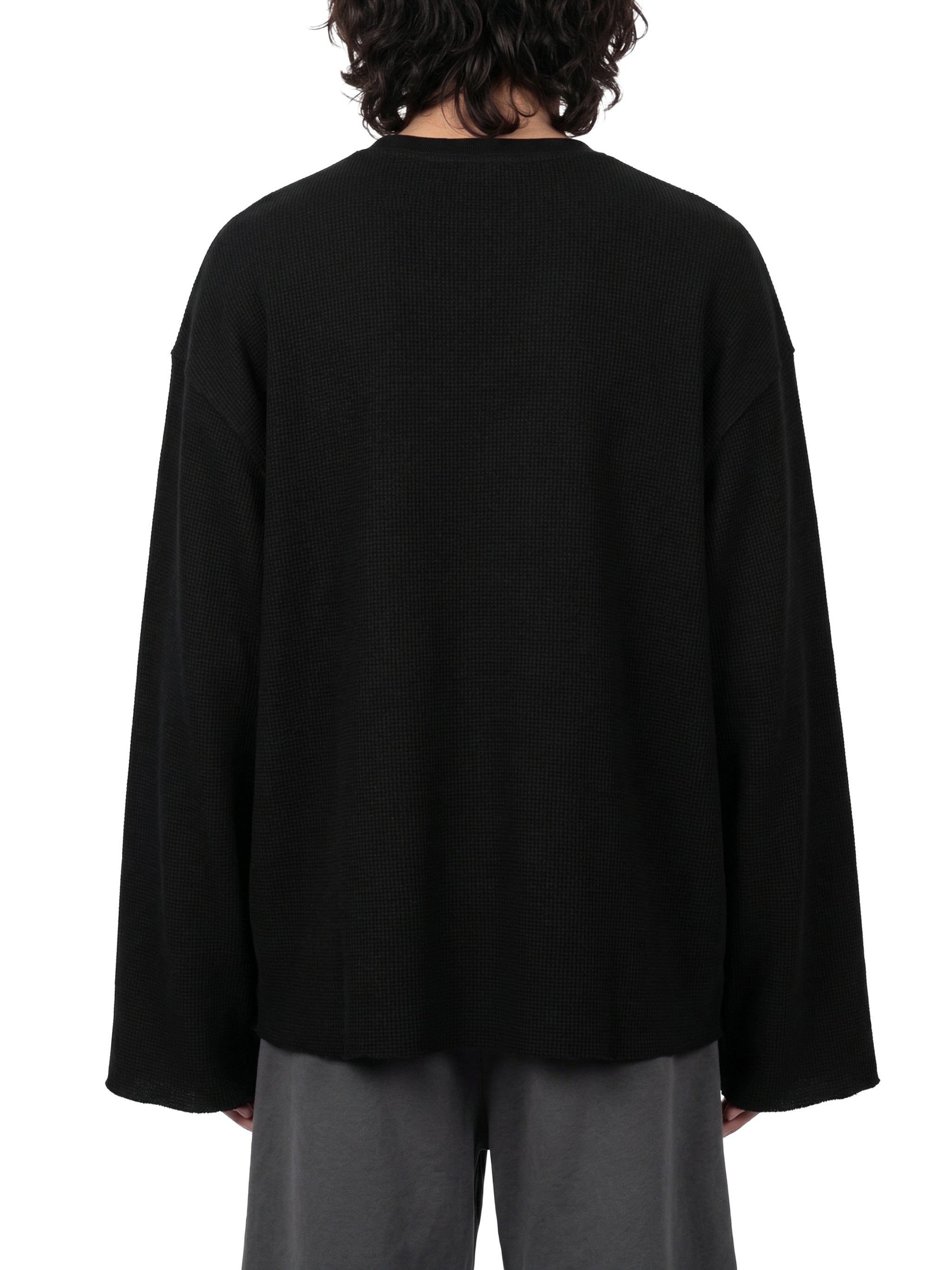 Unisex Waffle Raw Edge T-Shirt