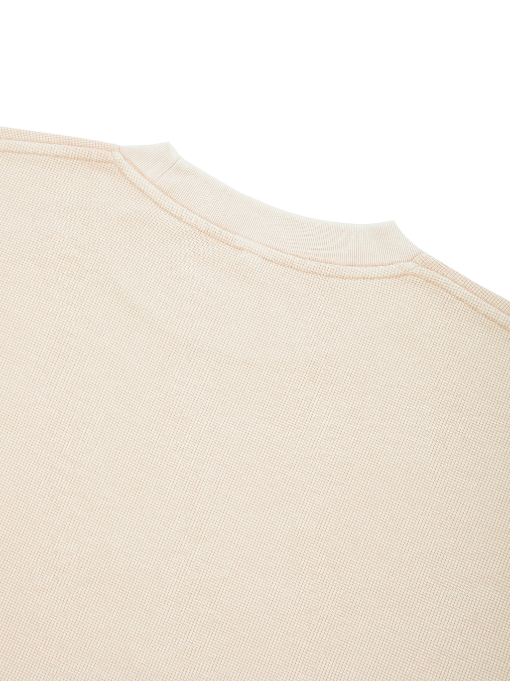 Unisex Vintage Wash Boxy  Waffle Raw Edge T-Shirt