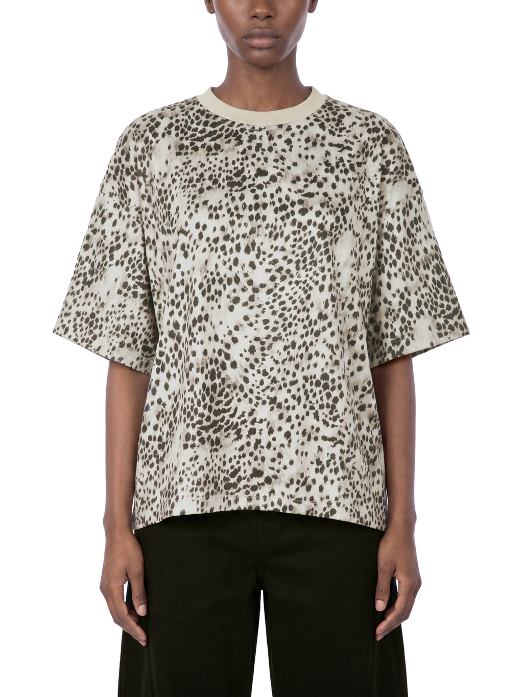 Unisex Leopard Print Boxy T-Shirt