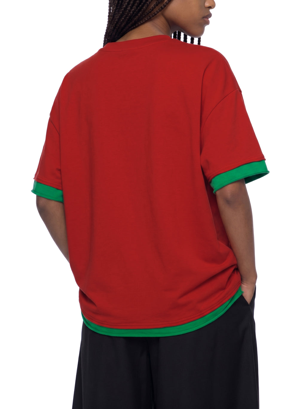 Unisex Boxy Color Block T-Shirt