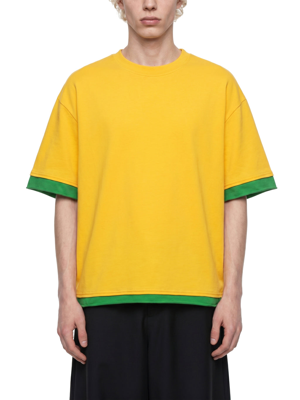 Unisex Boxy Color Block T-Shirt