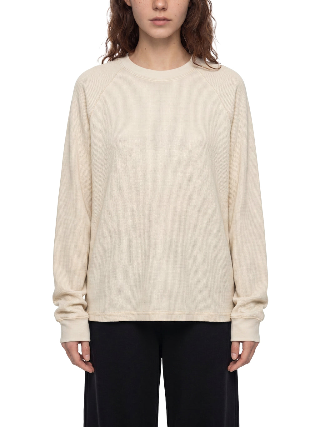 Unisex Vintage Wash Boxy  Waffle T-Shirt