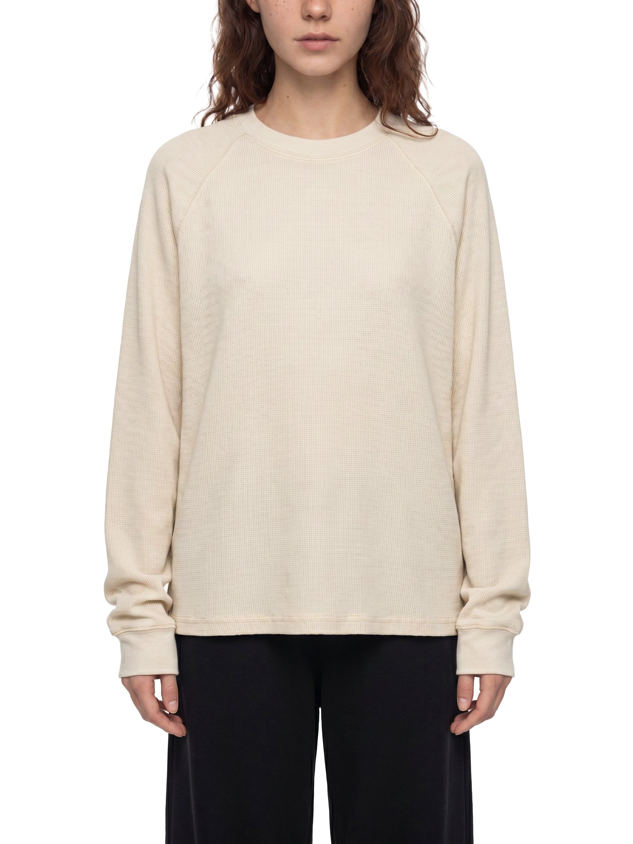Unisex Vintage Wash Boxy  Waffle T-Shirt