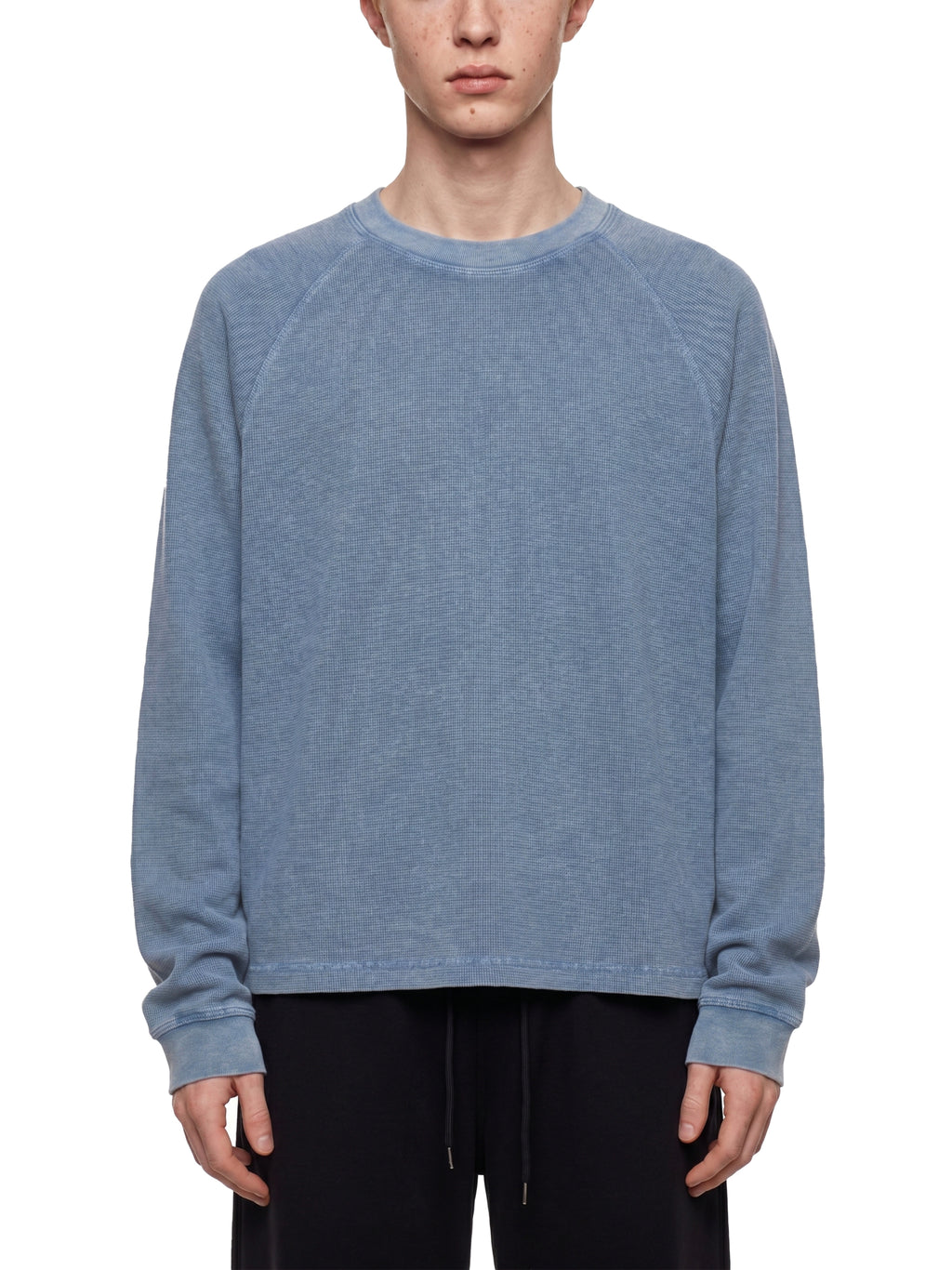 Unisex Vintage Wash Boxy  Waffle T-Shirt