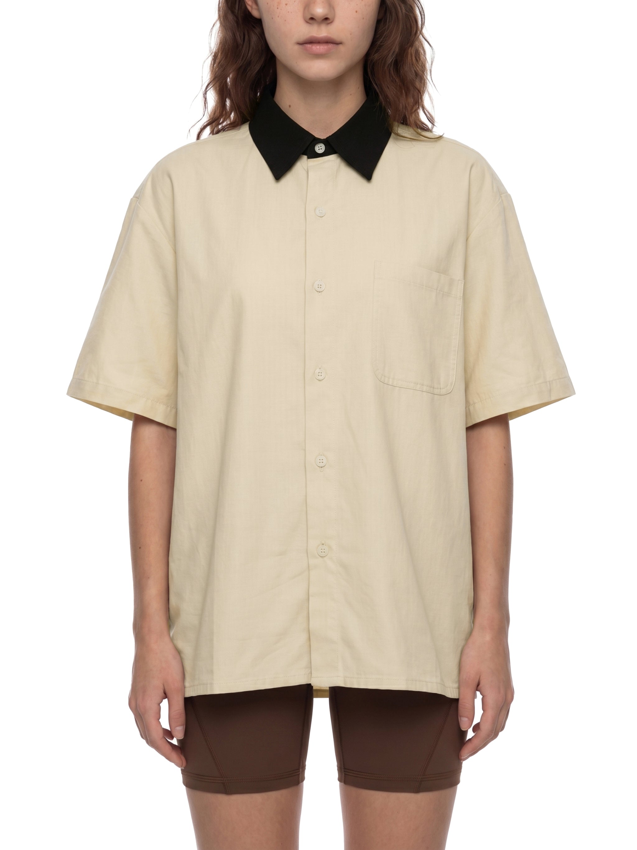 Unisex Color Block Short Sleeve Shirt