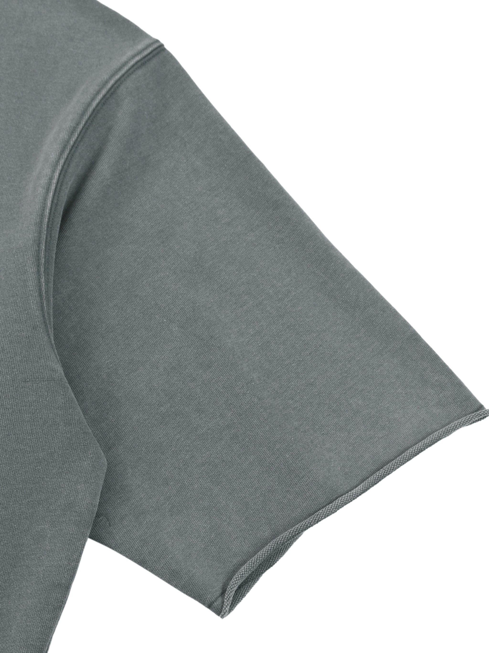 Unisex Mineral Wash Boxy Raw Edge T-Shirt