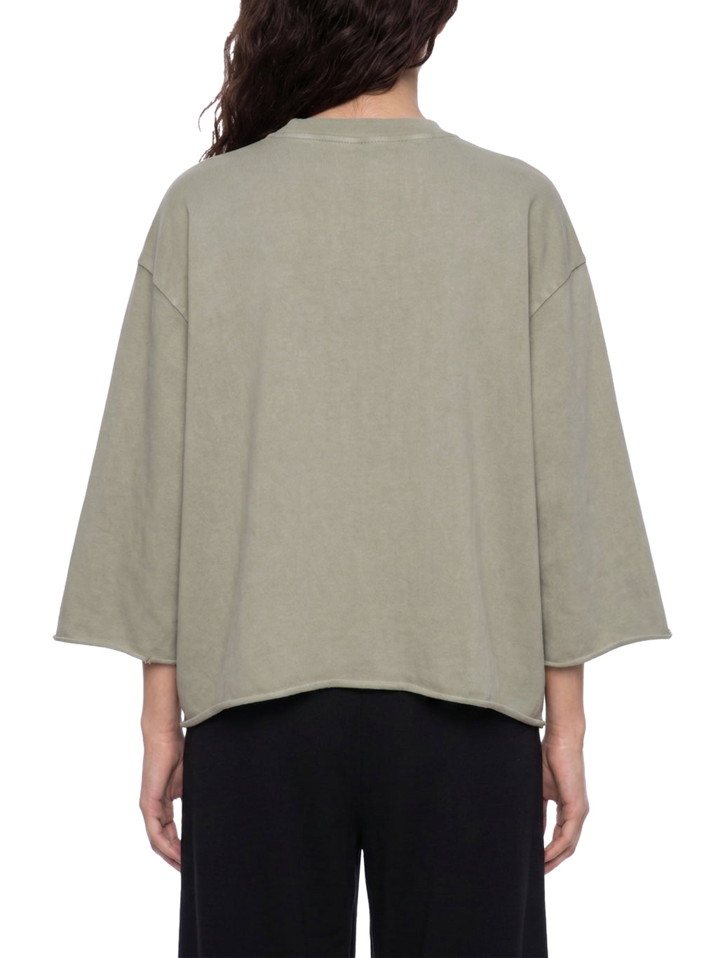 Unisex Mineral Wash Raw Hem Boxy T-Shirt