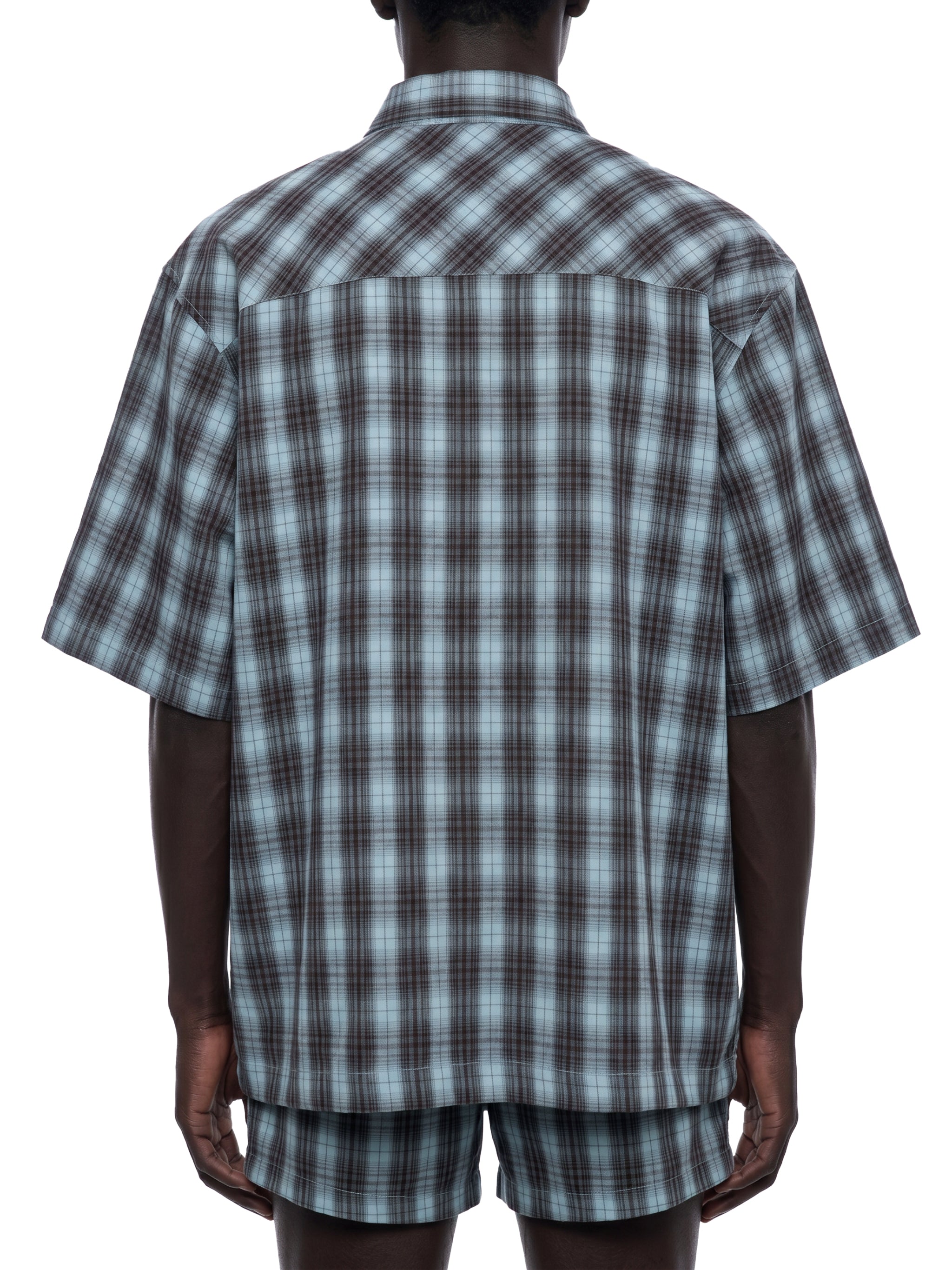 Unisex Boxy Plaid Short Sleeve Shirt