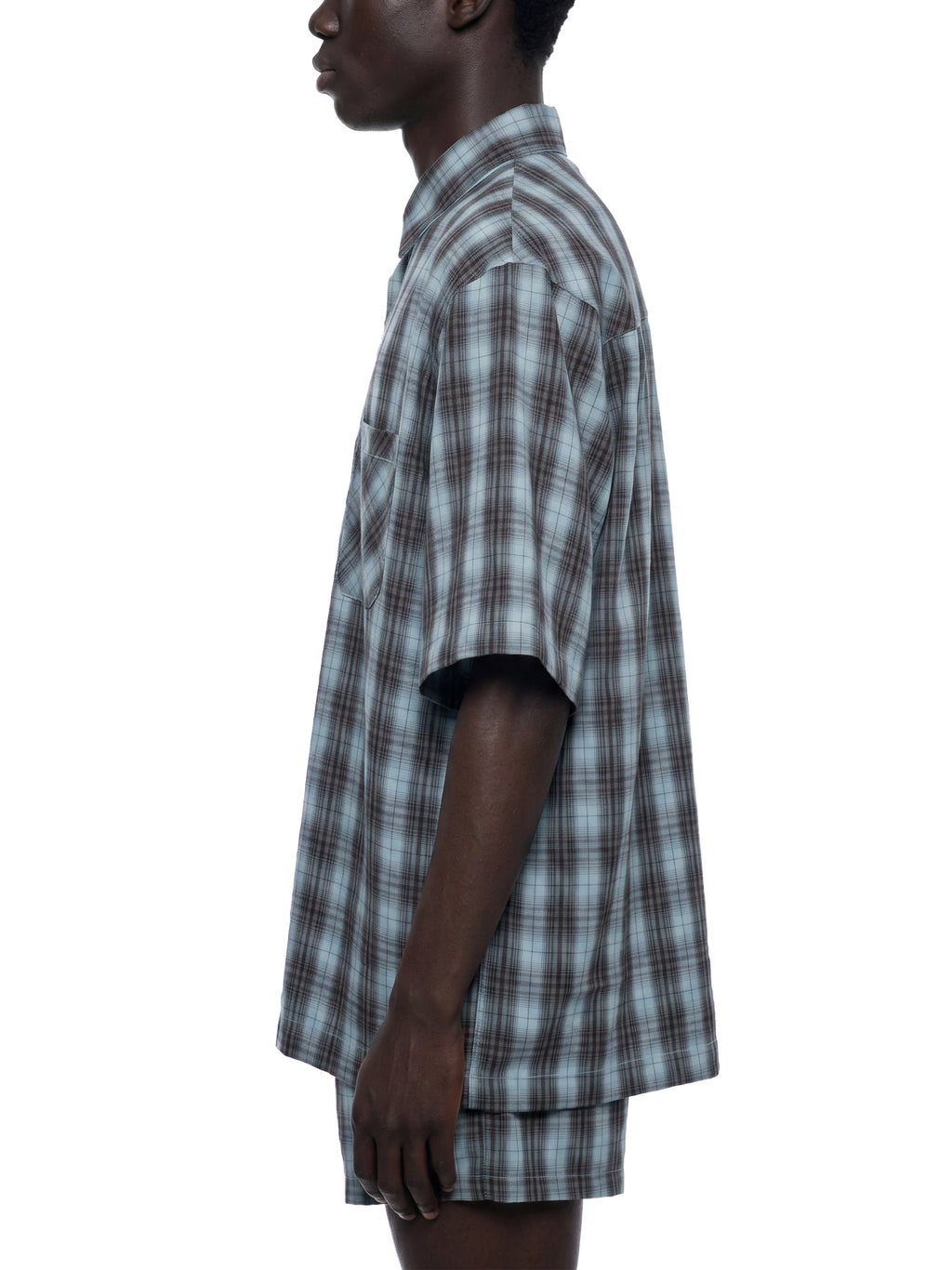 Unisex Boxy Plaid Short Sleeve Shirt