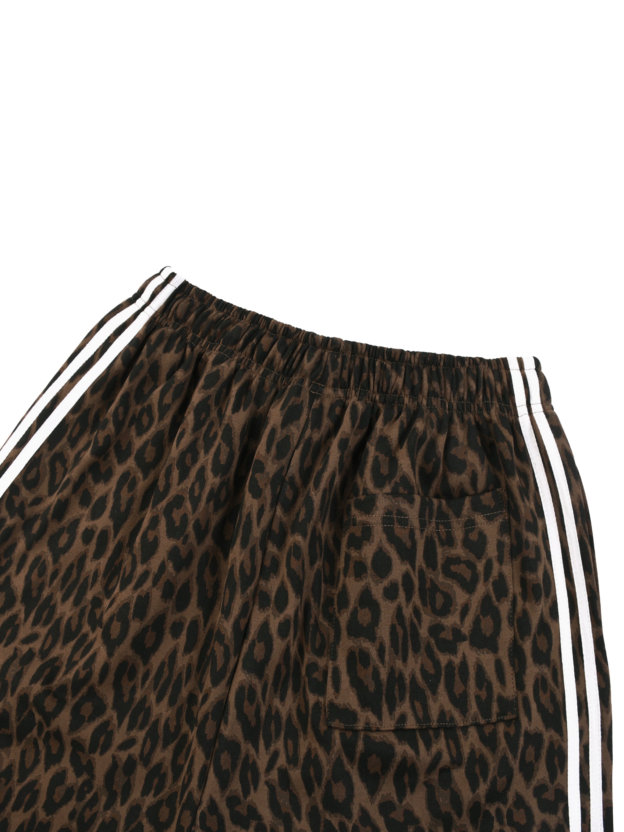 Unisex Heavyweight Leopard Drawstring Shorts