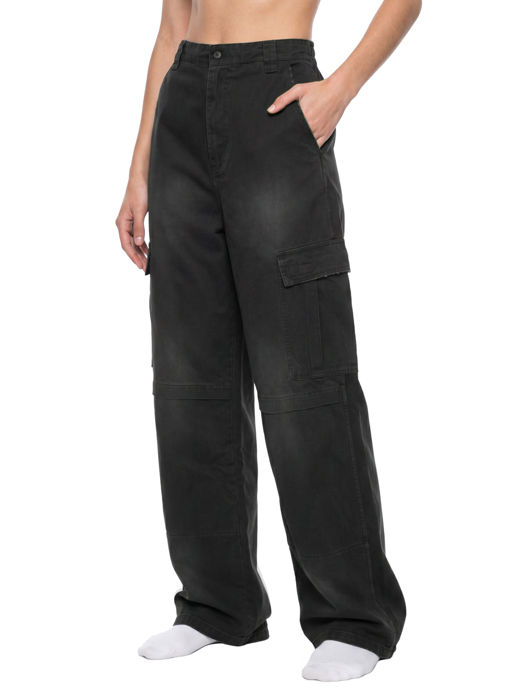 V Sunfade Washed Fleece Cargo Pants