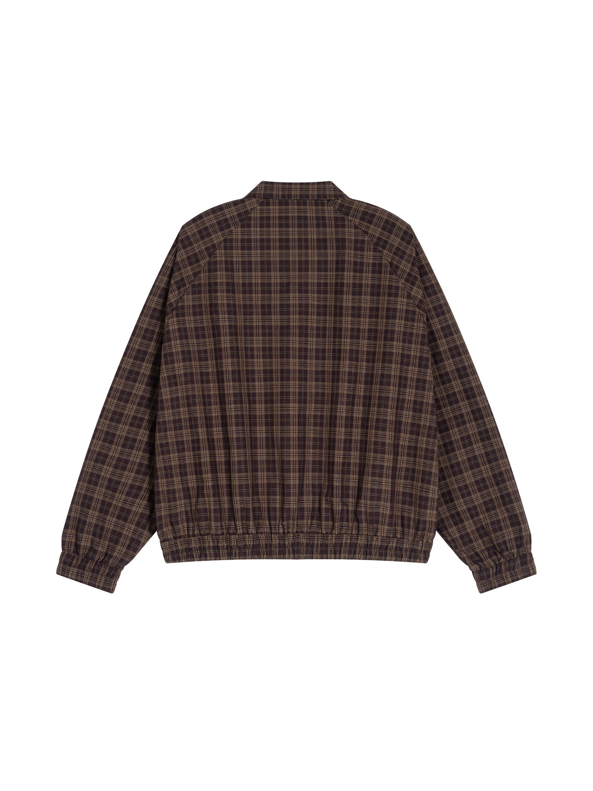 Unisex Plaid Full-Zip Track Jacket