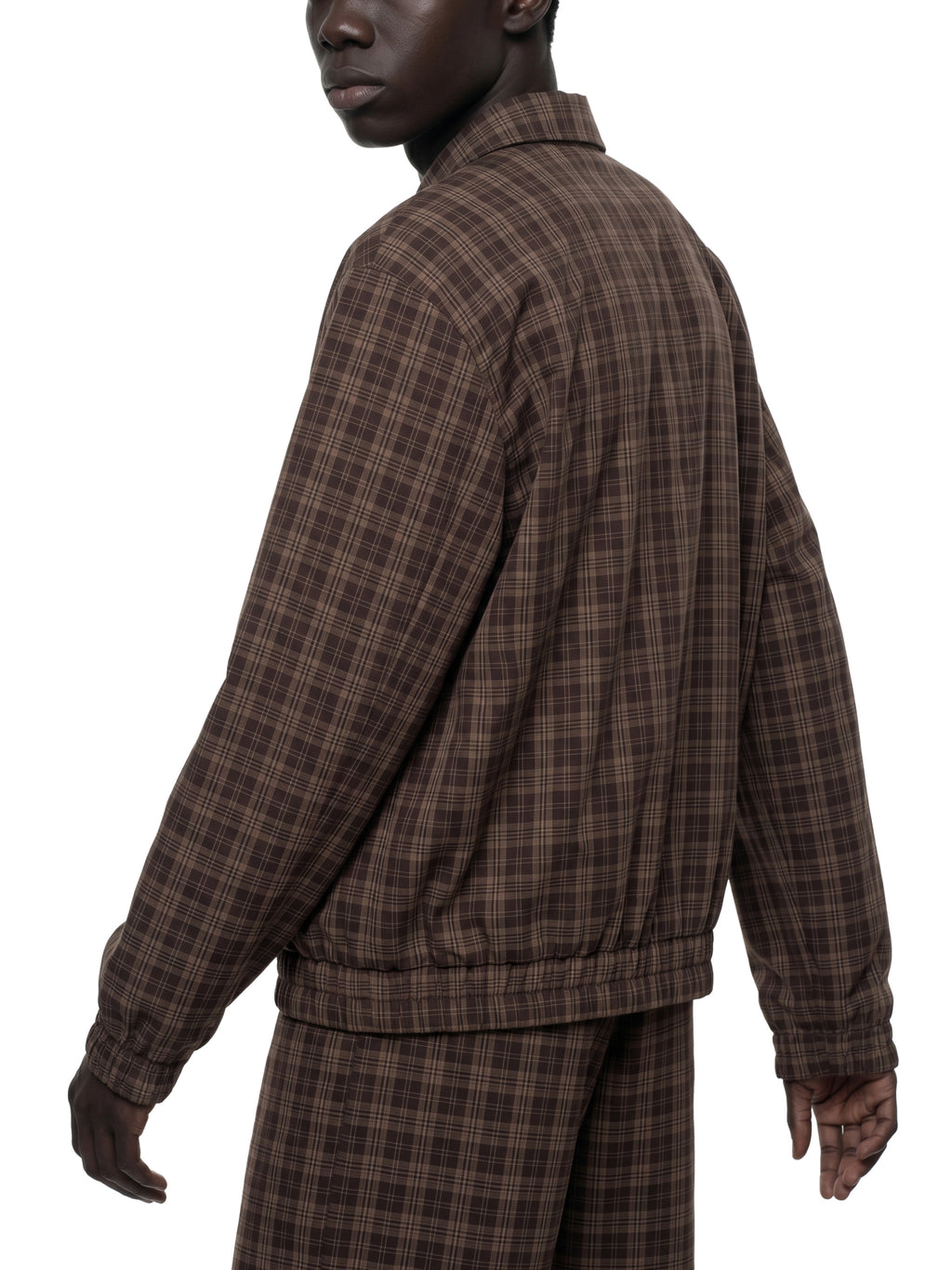 Unisex Plaid Full-Zip Track Jacket