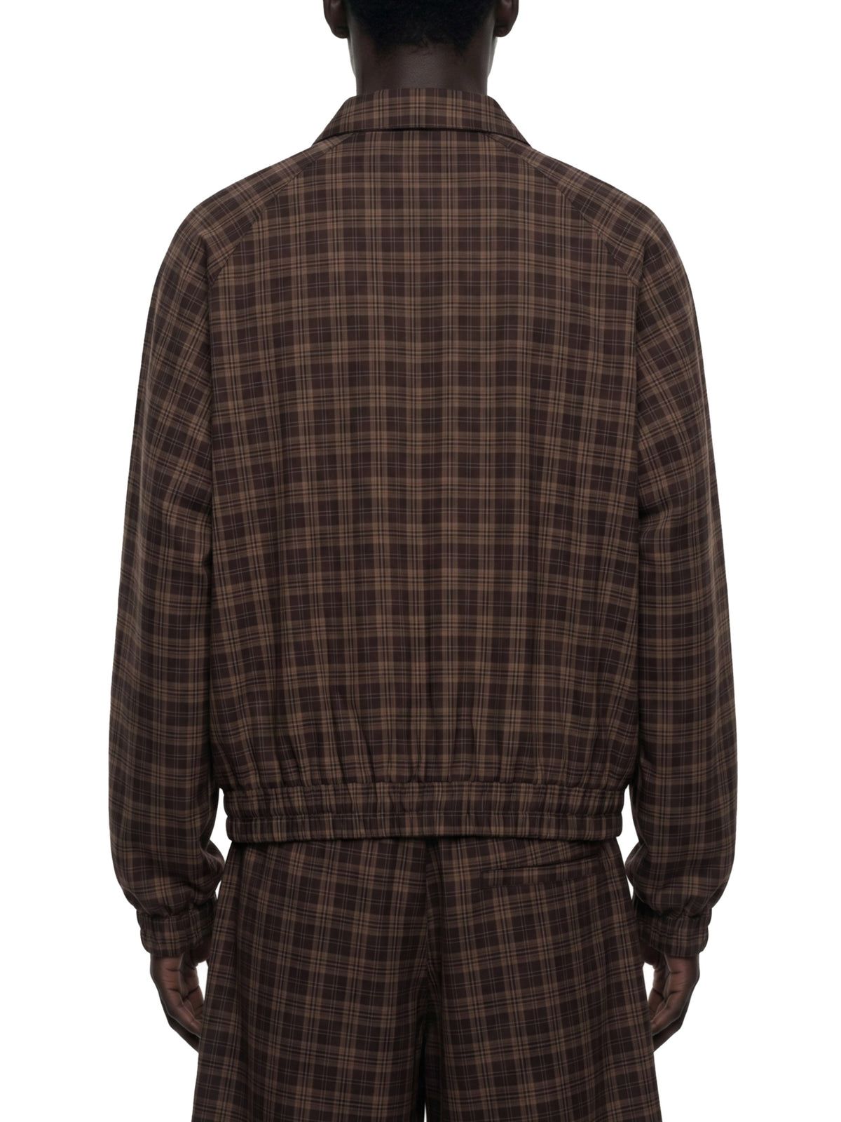 Unisex Plaid Full-Zip Track Jacket