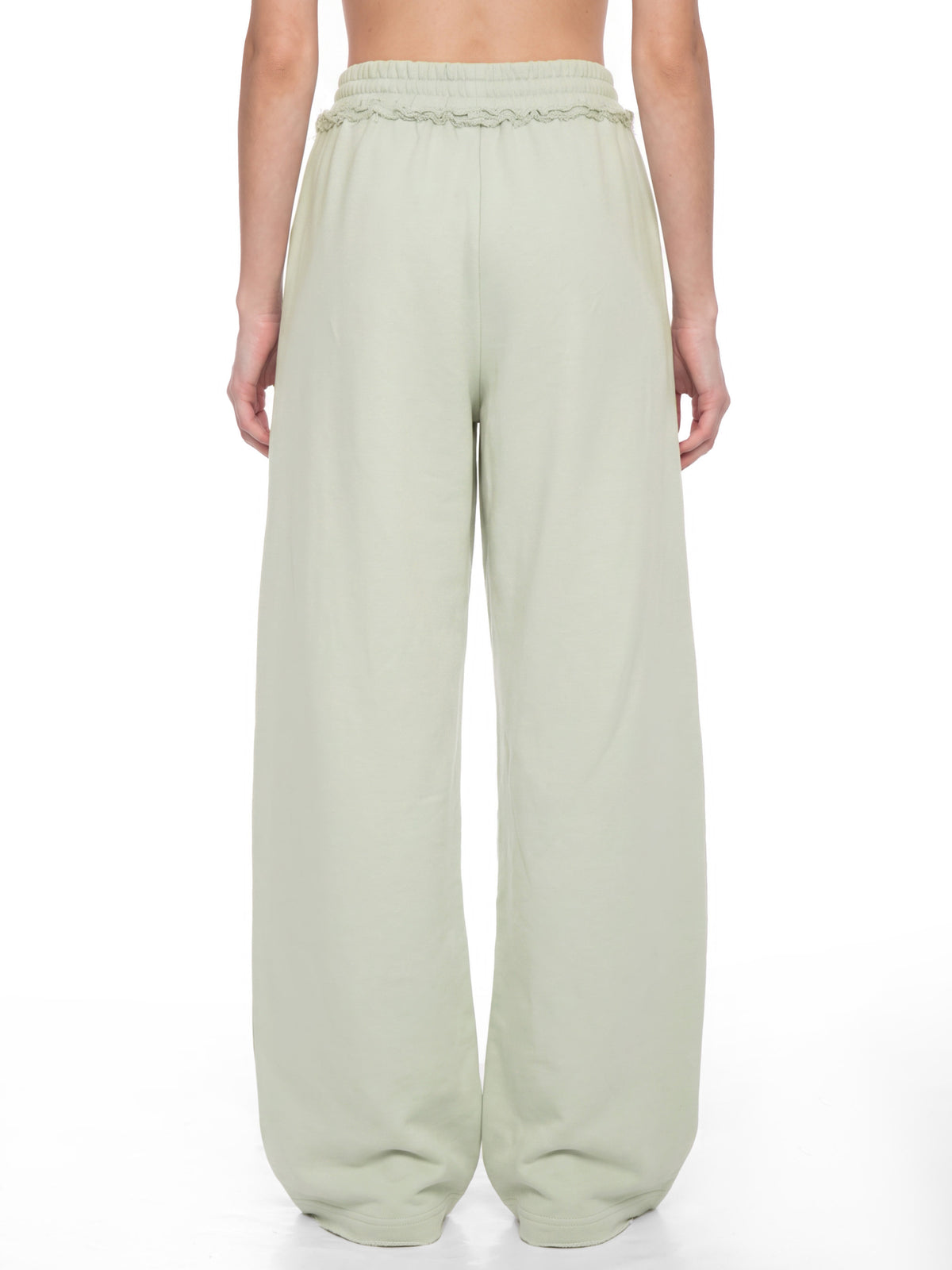 Women’s Wide Leg Raw Edge Sweatpants