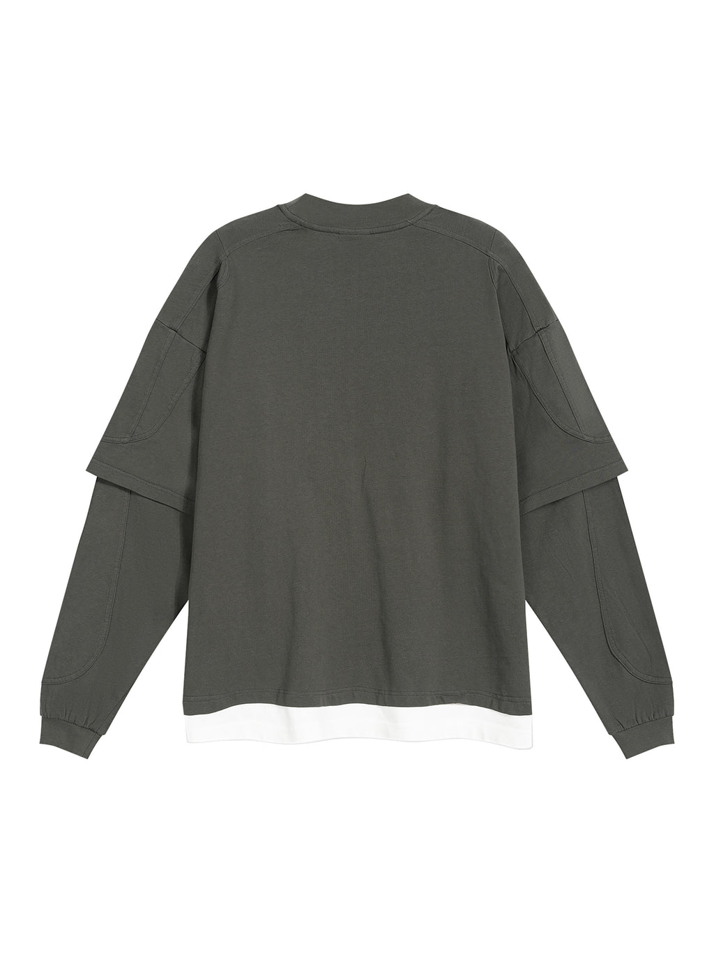 V Paneled Layer Color Block T-Shirt