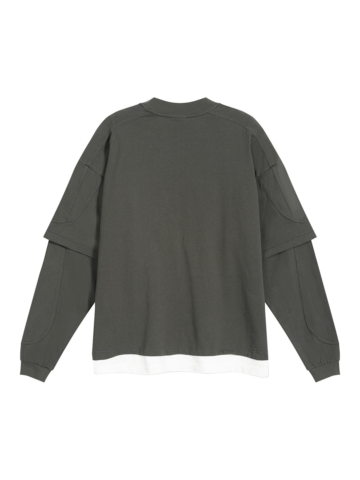 V Paneled Layer Color Block T-Shirt