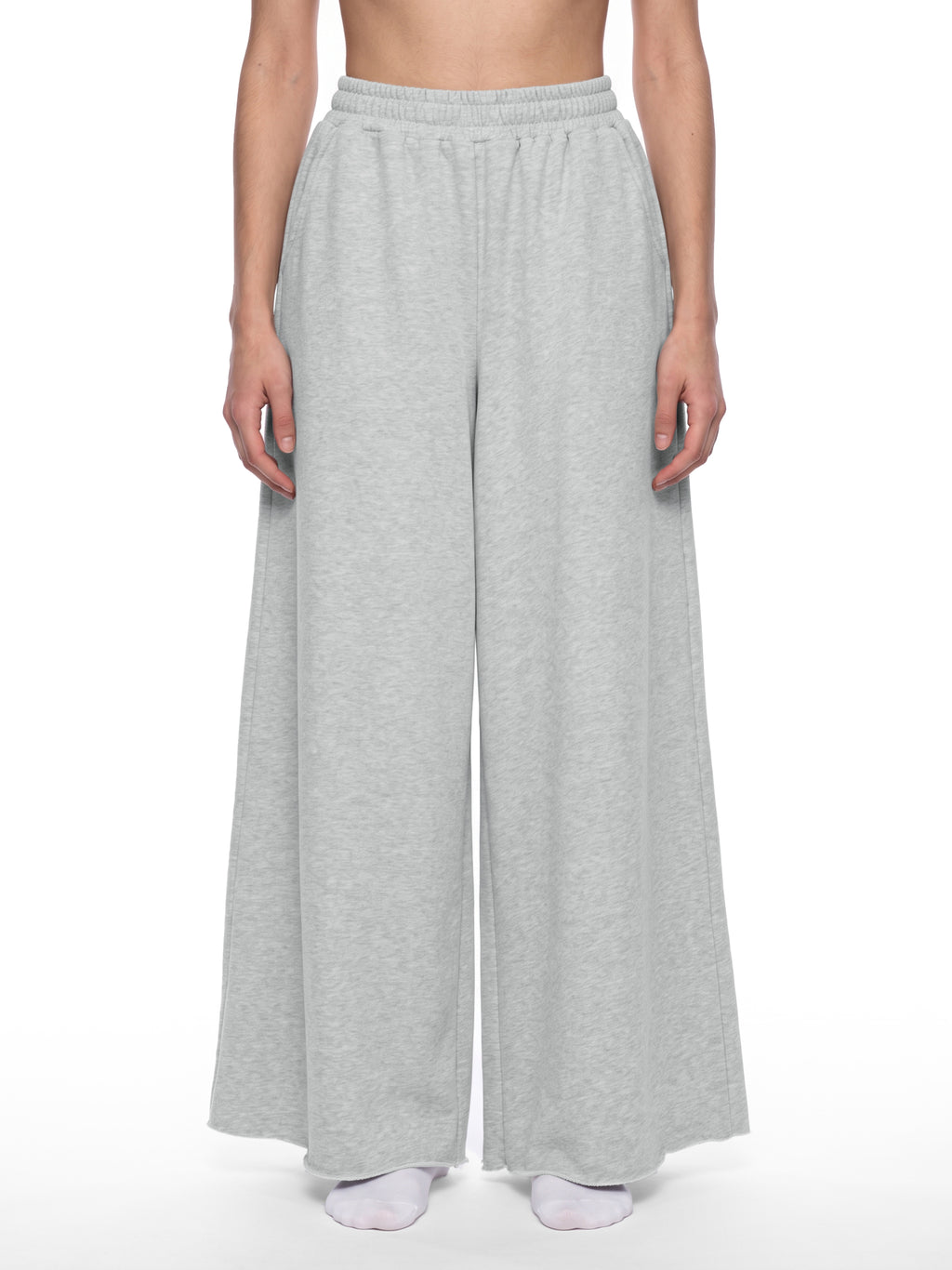 Women's Raw Edge Wide Leg Sweatpants