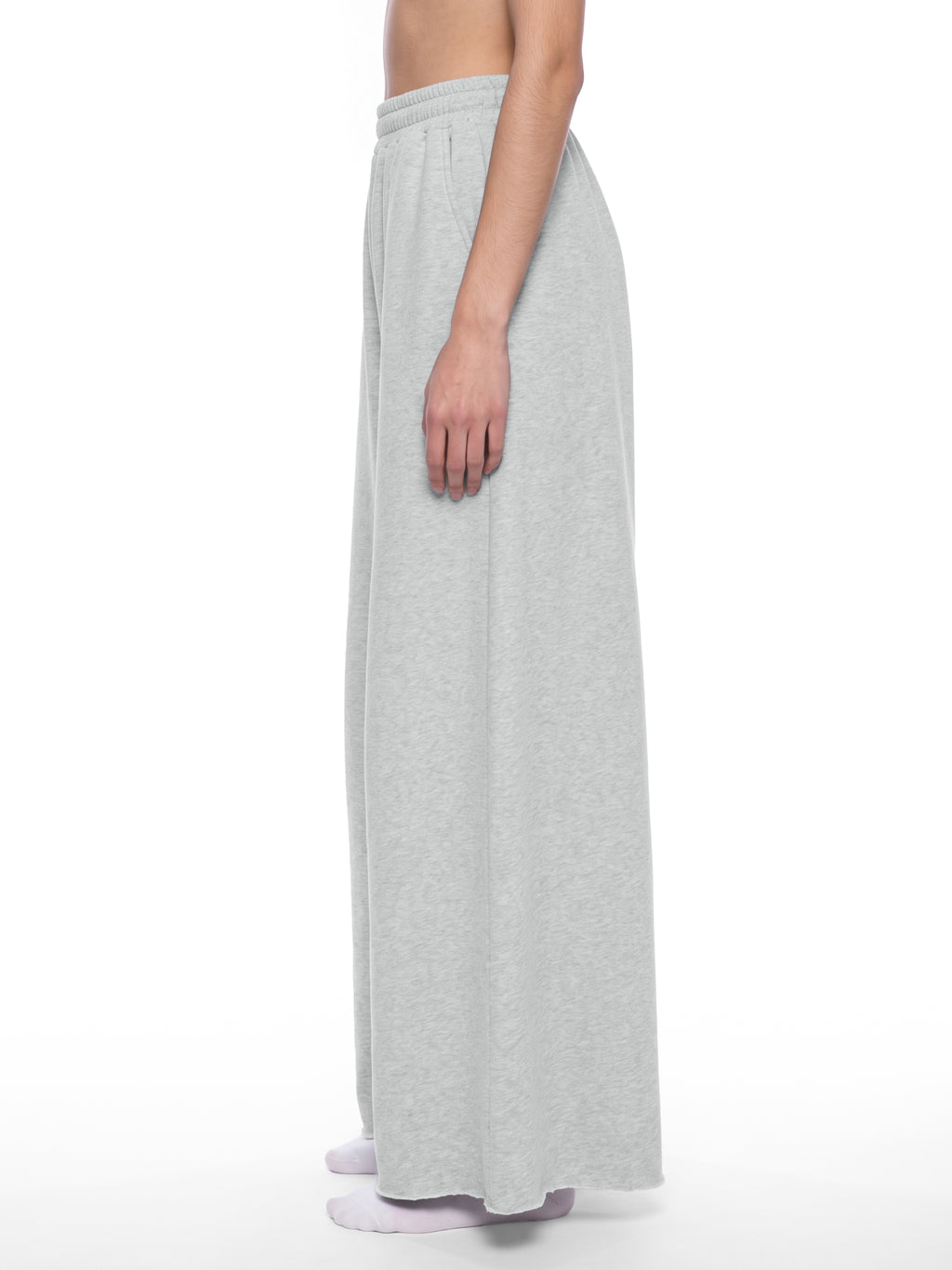 Women's Raw Edge Wide Leg Sweatpants