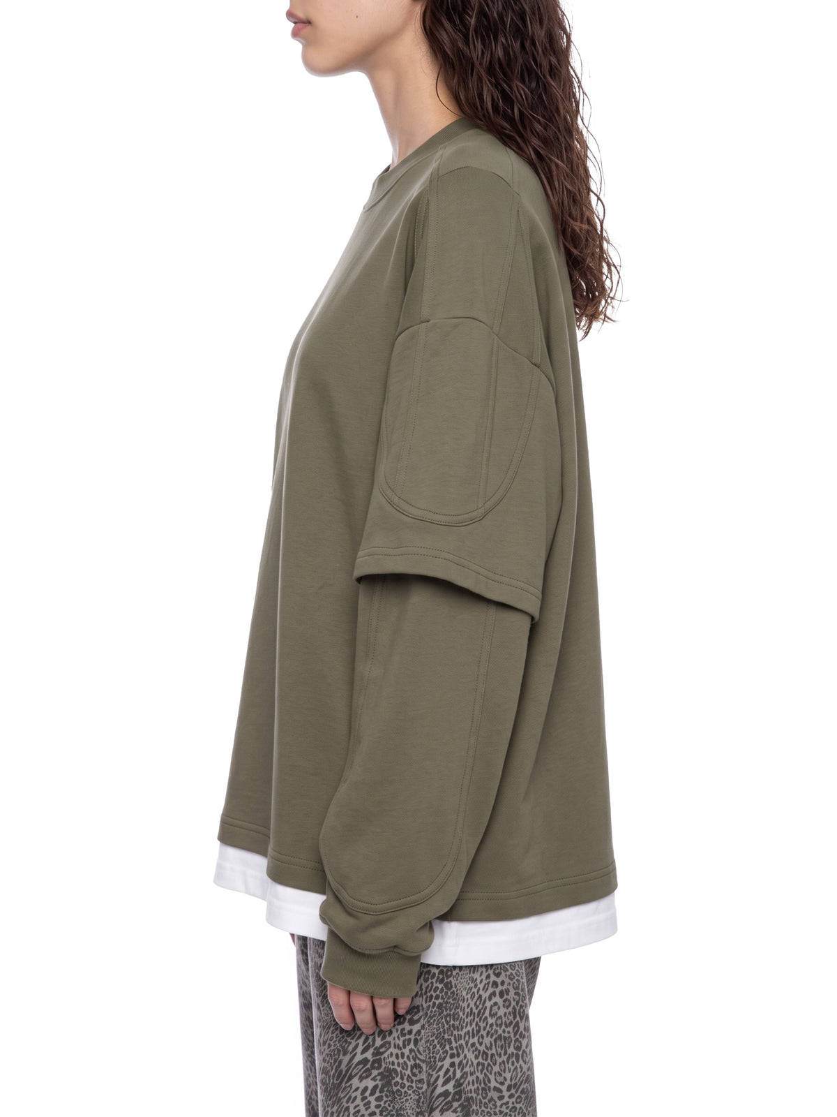 V Paneled Layer Color Block T-Shirt