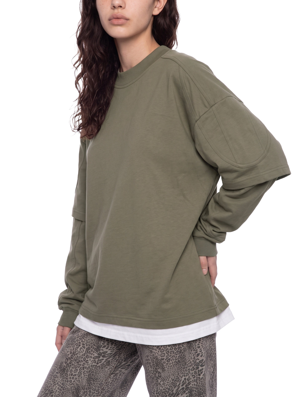 V Paneled Layer Color Block T-Shirt