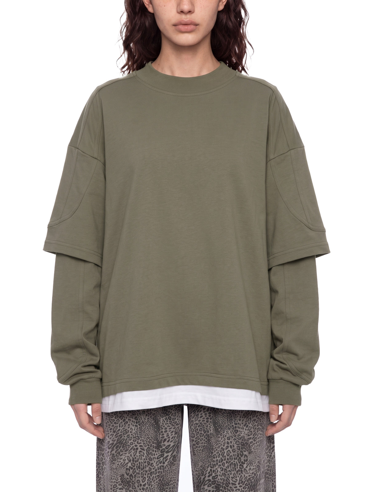 V Paneled Layer Color Block T-Shirt