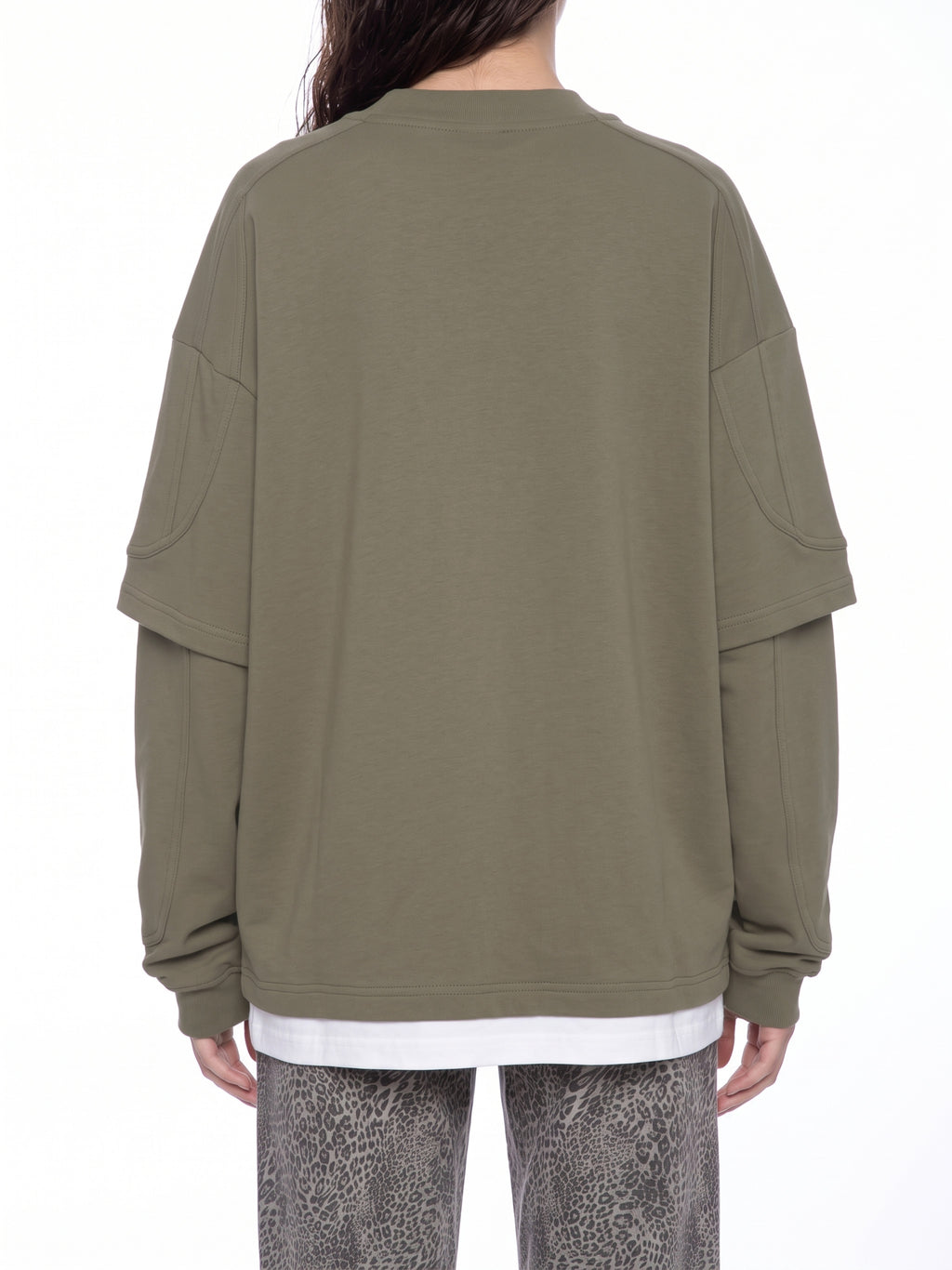 V Paneled Layer Color Block T-Shirt