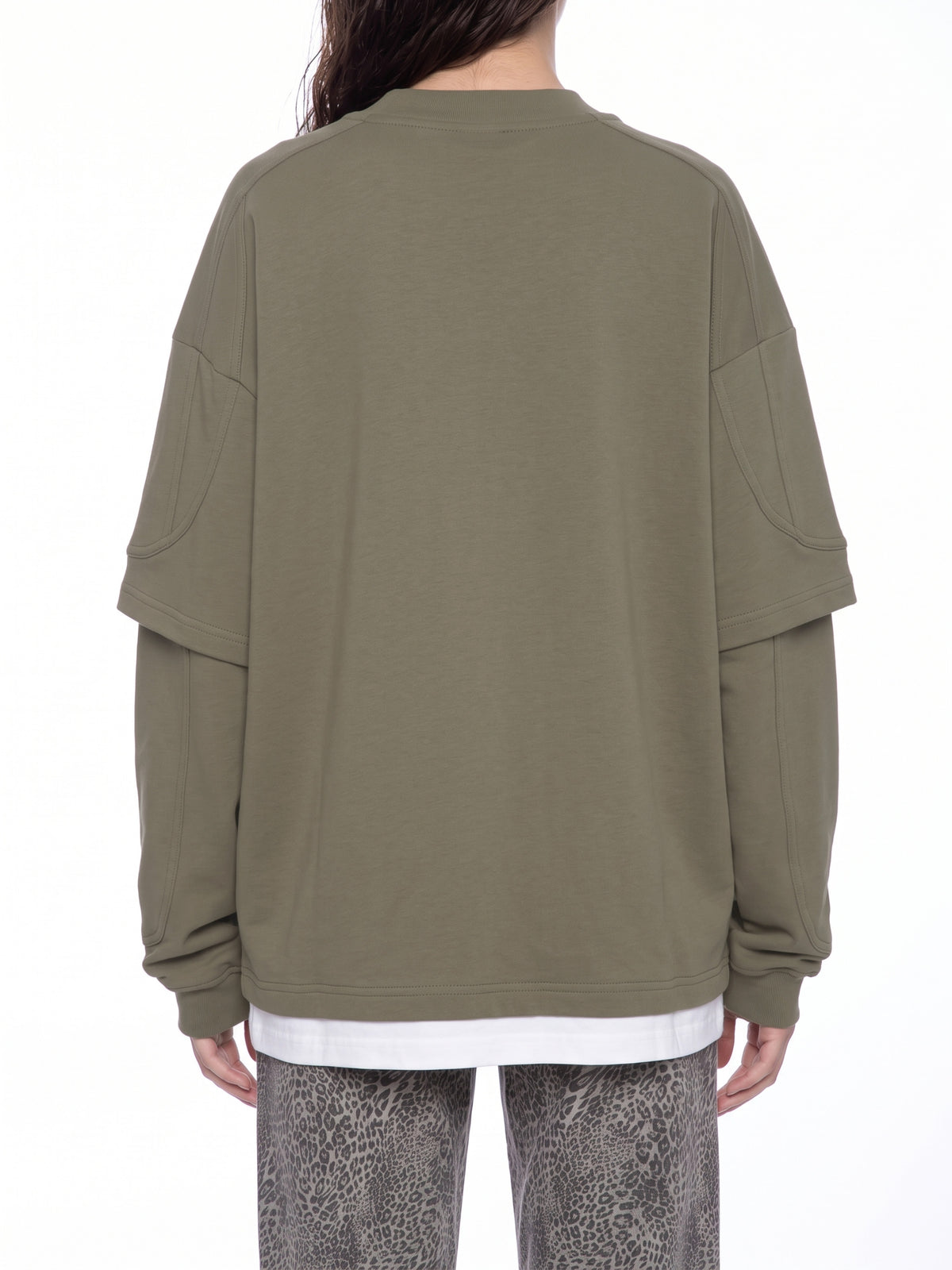 V Paneled Layer Color Block T-Shirt