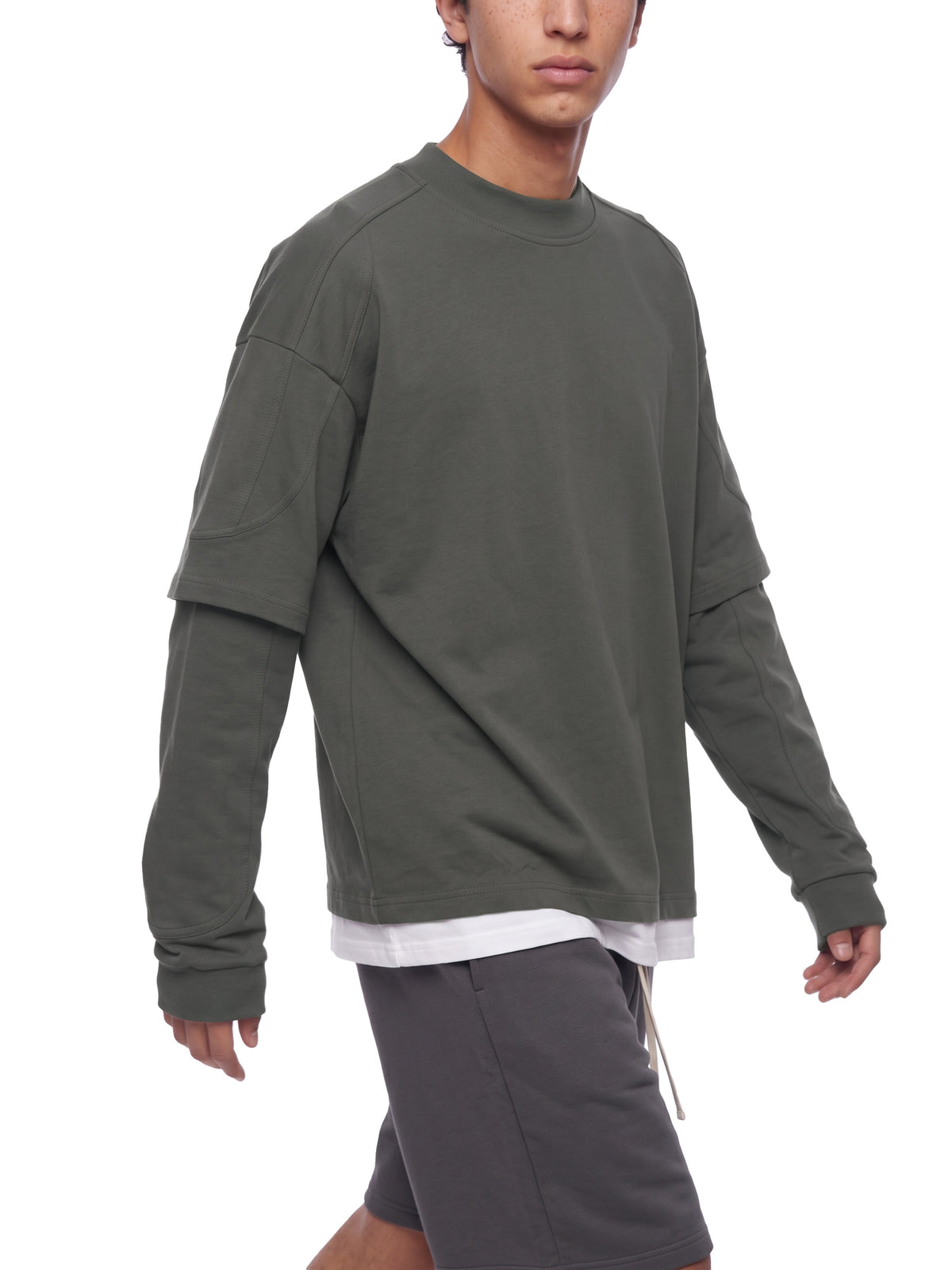 V Paneled Layer Color Block T-Shirt