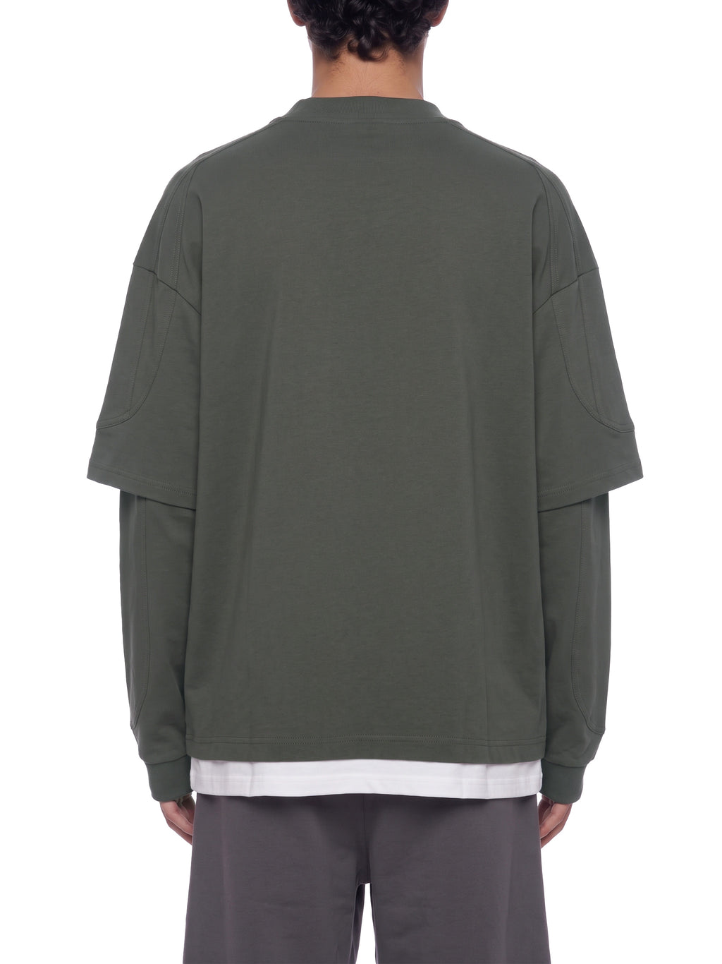 V Paneled Layer Color Block T-Shirt