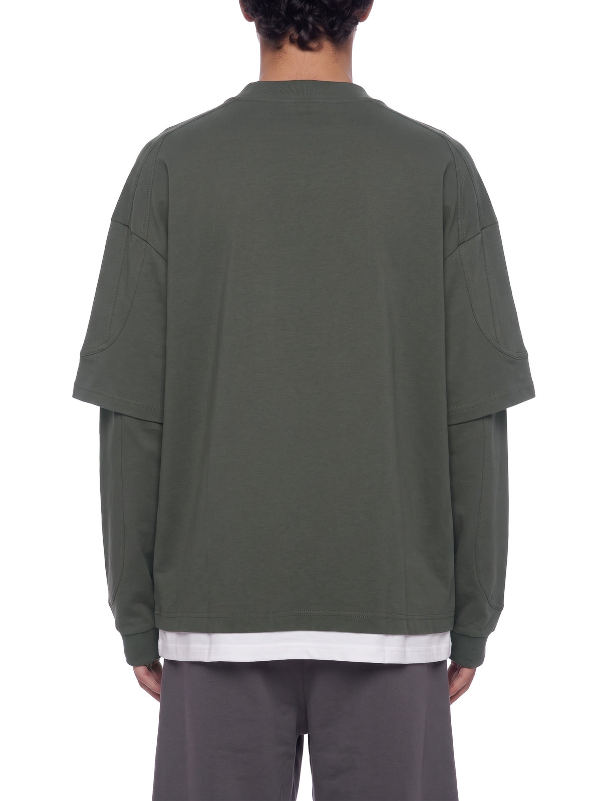 V Paneled Layer Color Block T-Shirt