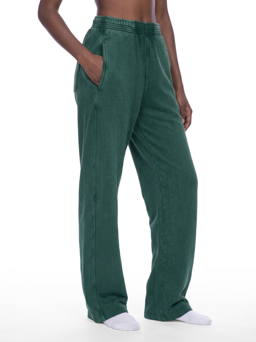 V Mineral Wash Straight Sweatpants