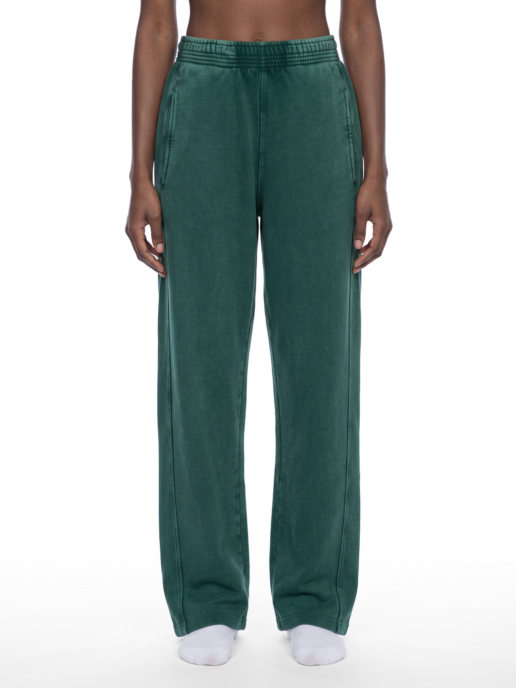 V Mineral Wash Straight Sweatpants
